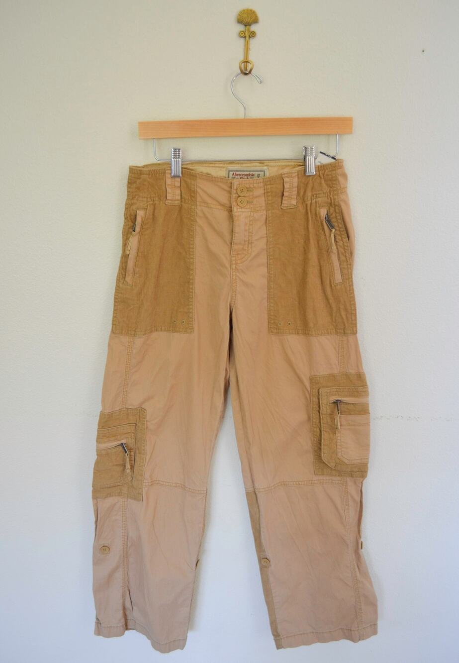 Y2K Abercrombie & Fitch Low Rise Cargo Pants - Picture 1 of 8